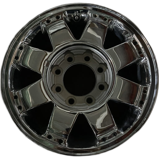 17" HUMMER H2 06 , 8 spoke Original OEM Wheel Rim - CHROME - Front View