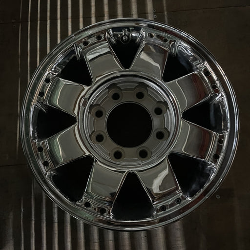 17" HUMMER H2 06 , 8 spoke Original OEM Wheel Rim - CHROME - Additional View