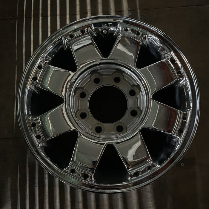 17" HUMMER H2 06 , 8 spoke Original OEM Wheel Rim - CHROME - Additional View