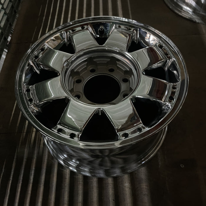 17" HUMMER H2 06 , 8 spoke Original OEM Wheel Rim - CHROME - View 7