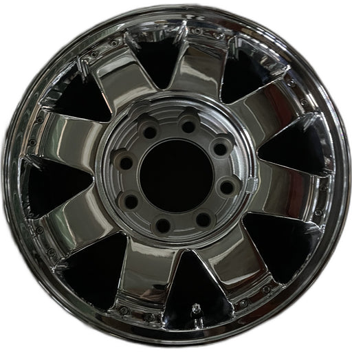 17" HUMMER H2 06 , 8 spoke Original OEM Wheel Rim - CHROME - Front View