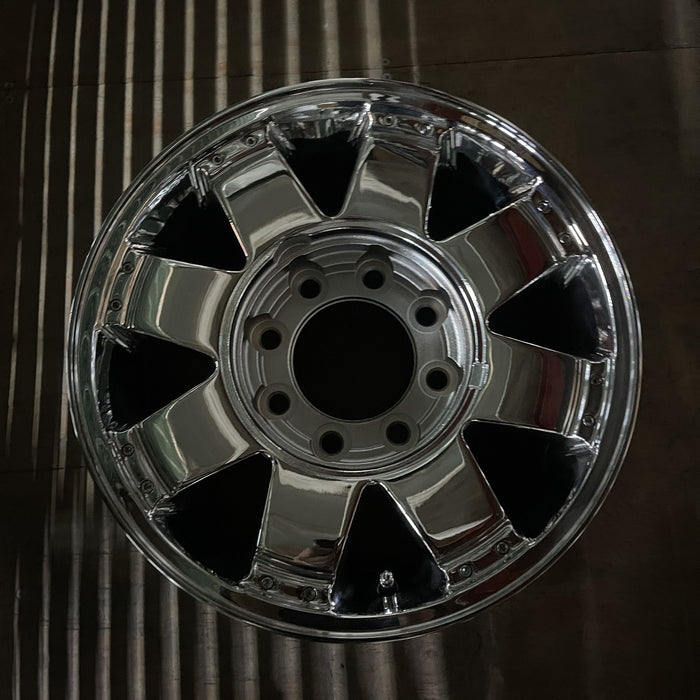 17" HUMMER H2 06 , 8 spoke Original OEM Wheel Rim - CHROME - Additional View