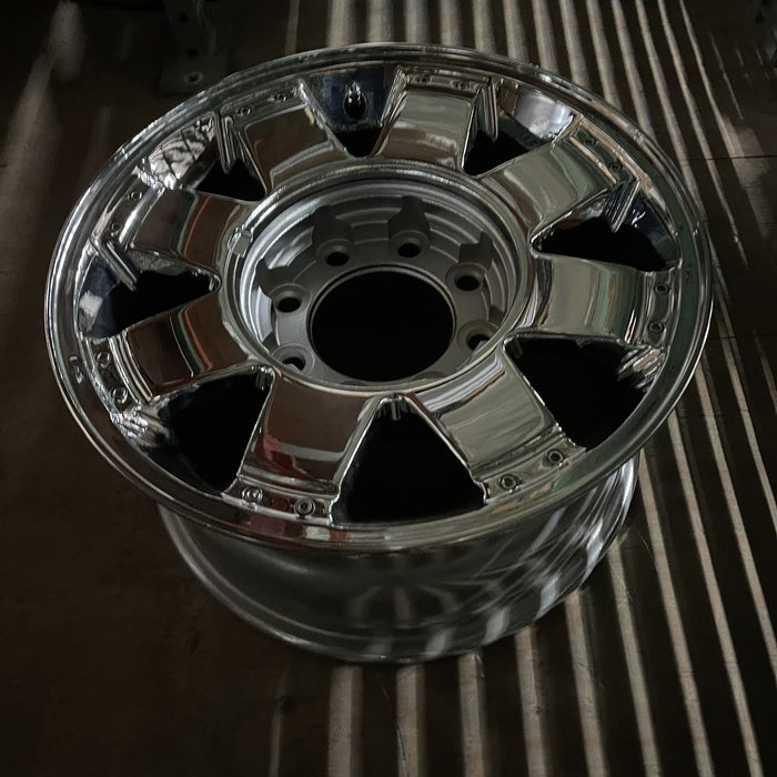 17" HUMMER H2 06 , 8 spoke Original OEM Wheel Rim - CHROME - View 8