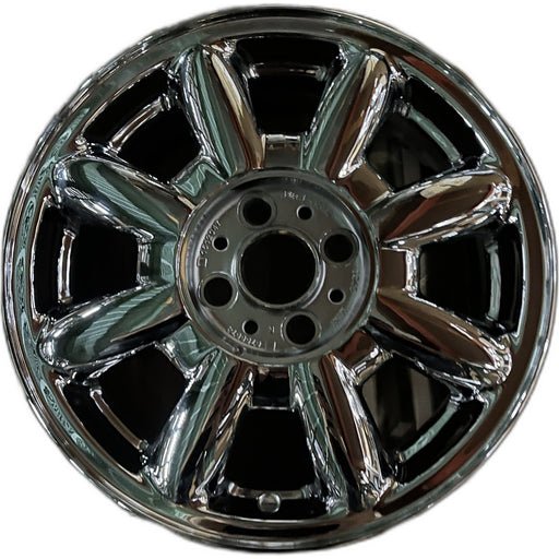 15" MINI COOPER 02-06 15x5.5, alloy, 8 spoke, Original OEM Wheel Rim - CHROME - Front View