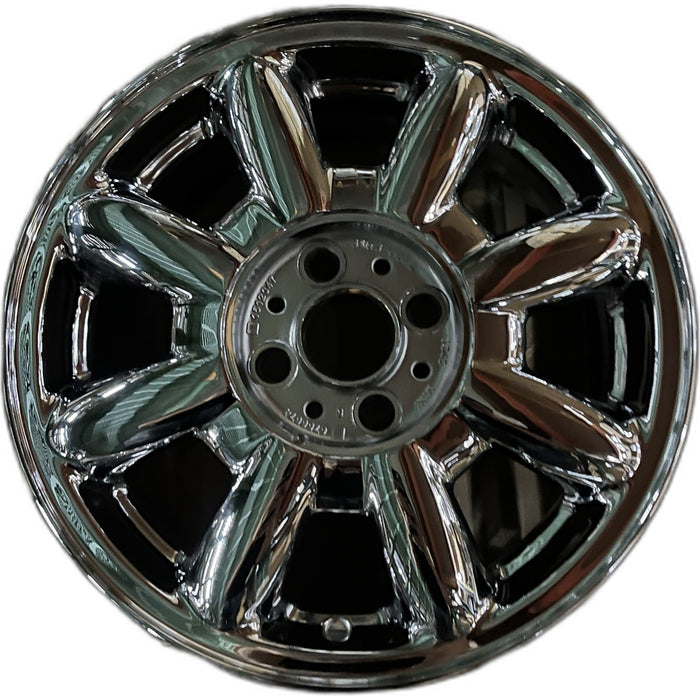 15" MINI COOPER 02-06 15x5.5, alloy, 8 spoke, Original OEM Wheel Rim - CHROME - Front View