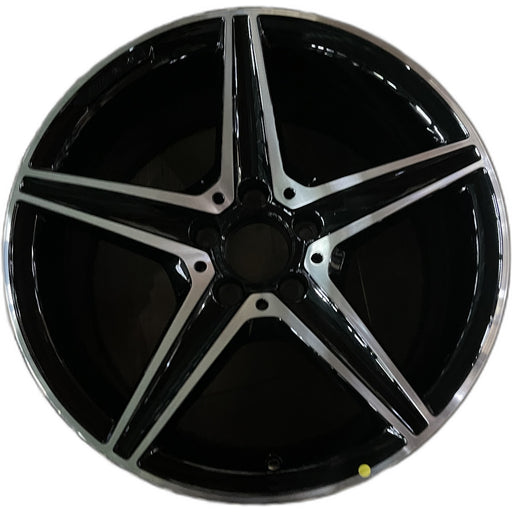 18" MERCEDES C-CLASS 15 205 Type, , C400, 5 spoke, 18x8.5, accents Original OEM - Front View