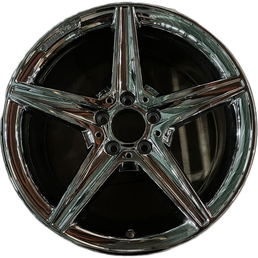 18" MERCEDES C-CLASS 15 205 Type, , C400, 5 spoke, 18x8.5, accents Original OEM - Front View