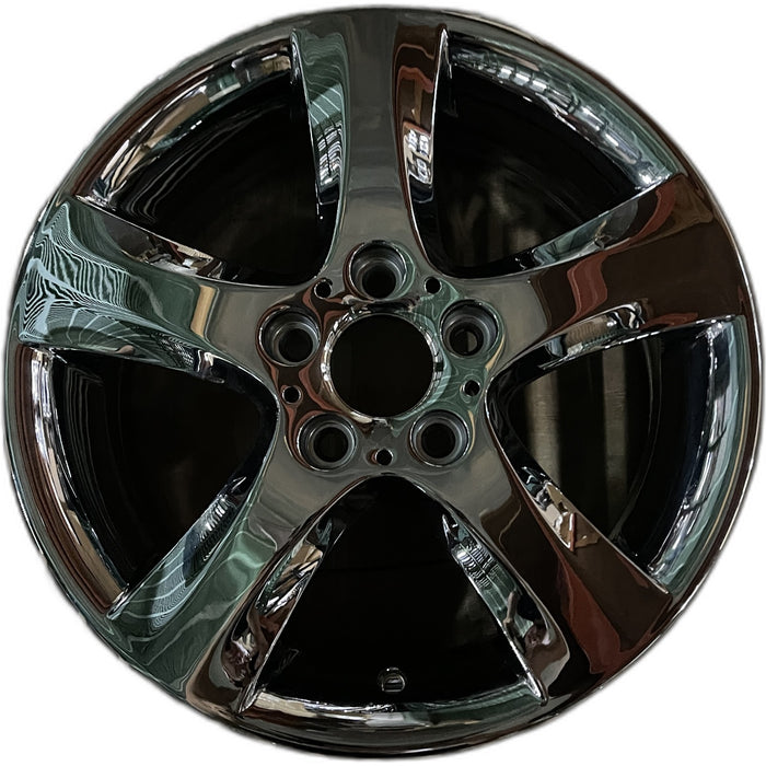 17" BMW 128i 08-13 17x7 , 5 spoke, solid spoke, tapered spoke edge Original OEM - Front View
