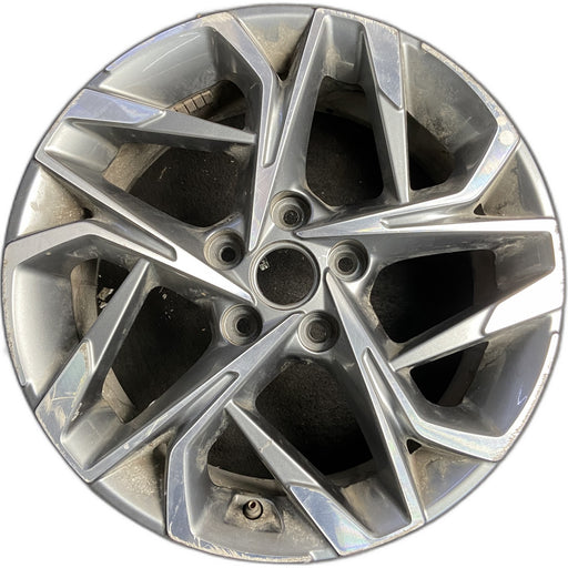 17" SONATA 20 gasoline, 17x7 Original OEM Wheel Rim - MACHINED GREY - Front View