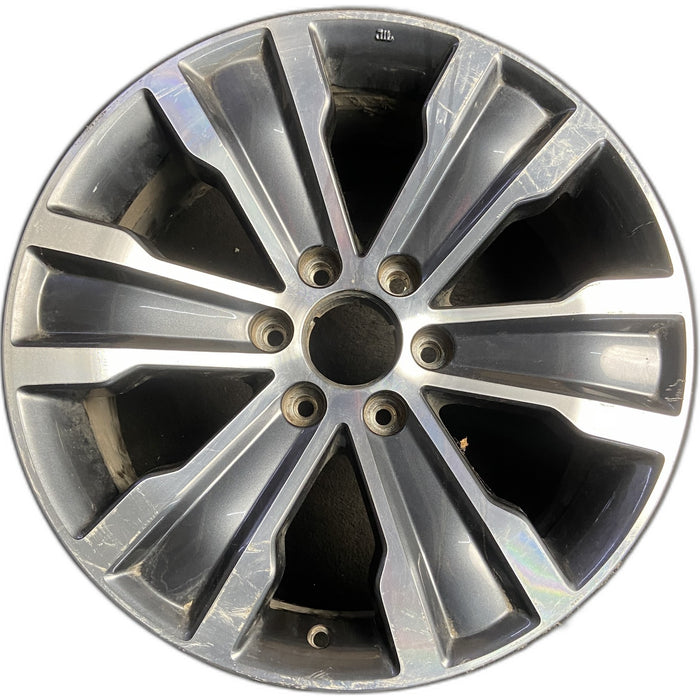 20" ARMADA 17 20x8, , , Platinum Original OEM Wheel Rim - MACHINED BLACK - Front View