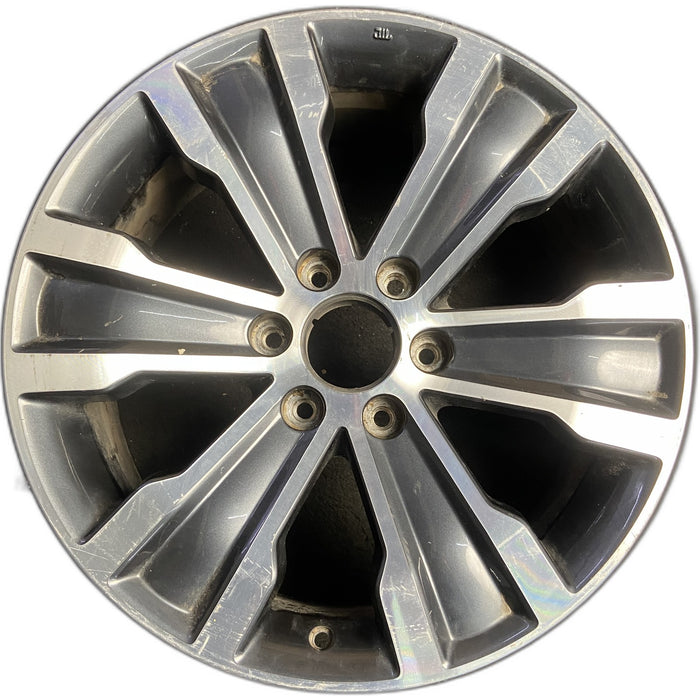 20" ARMADA 17 20x8, , , Platinum Original OEM Wheel Rim - MACHINED BLACK - Front View