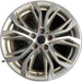18" BMW X1 16-17 18x7.5 , , open Y spoke, Original OEM Wheel Rim - MACHINED GREY - Front View