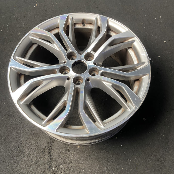 18" BMW X1 16-17 18x7.5 , , open Y spoke, Original OEM Wheel Rim - MACHINED GREY - View 8