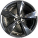 19" MUSTANG 20 19x8.5 , 5 spoke, Original OEM Wheel Rim - BLACK - Front View