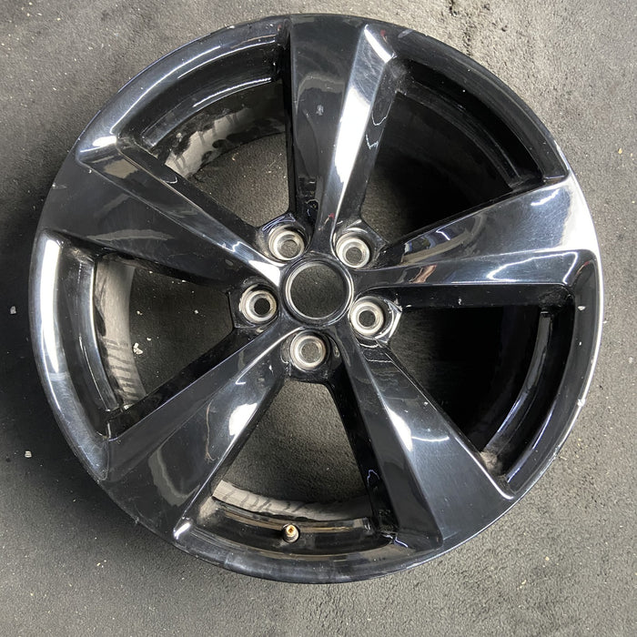 19" MUSTANG 20 19x8.5 , 5 spoke, Original OEM Wheel Rim - BLACK - Additional View