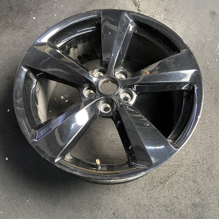 19" MUSTANG 20 19x8.5 , 5 spoke, Original OEM Wheel Rim - BLACK - View 7