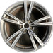 19" BMW 330e 21-24 19x8, , V spoke Original OEM Wheel Rim - MACHINED CHARCOAL - Front View