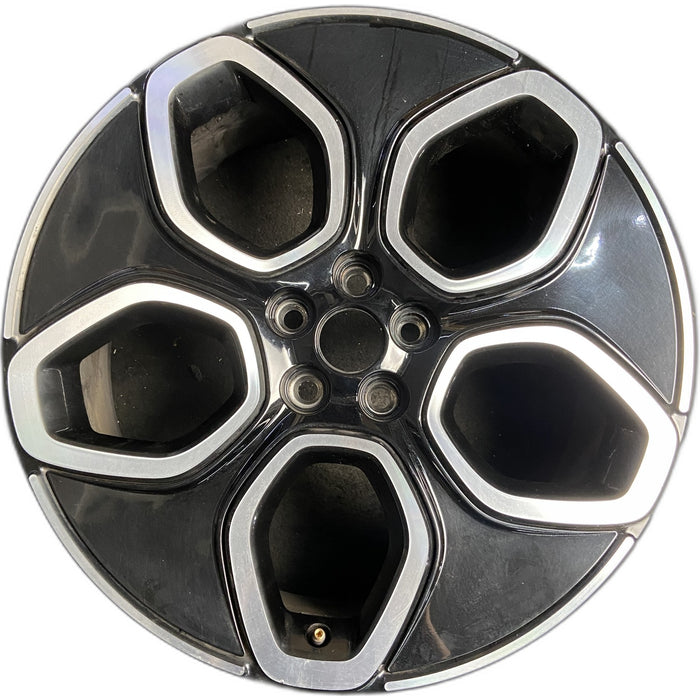 20" MUSTANG MACH-E 21-23 20x8, 5 spoke Original OEM Wheel Rim - MACHINED BLACK - Front View