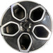 20" MUSTANG MACH-E 21-23 20x8, 5 spoke Original OEM Wheel Rim - MACHINED BLACK - Front View