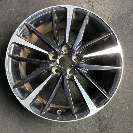 19" CAMRY 18-20 19x8 Original OEM Wheel Rim - MACHINED BLACK - Additional View