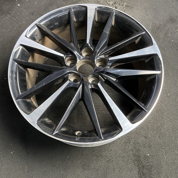 19" CAMRY 18-20 19x8 Original OEM Wheel Rim - MACHINED BLACK - View 7