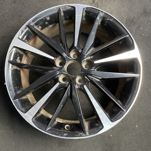 19" CAMRY 18-20 19x8 Original OEM Wheel Rim - MACHINED BLACK - Additional View