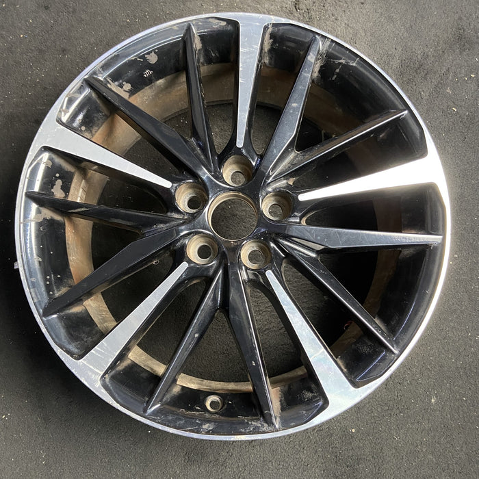 19" CAMRY 18-20 19x8 Original OEM Wheel Rim - MACHINED BLACK - Additional View