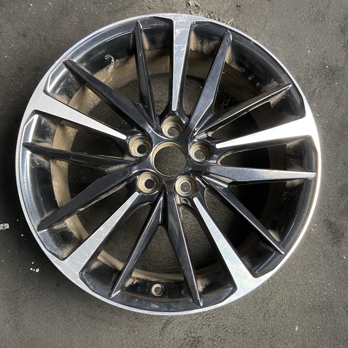 19" CAMRY 18-20 19x8 Original OEM Wheel Rim - MACHINED BLACK - Additional View