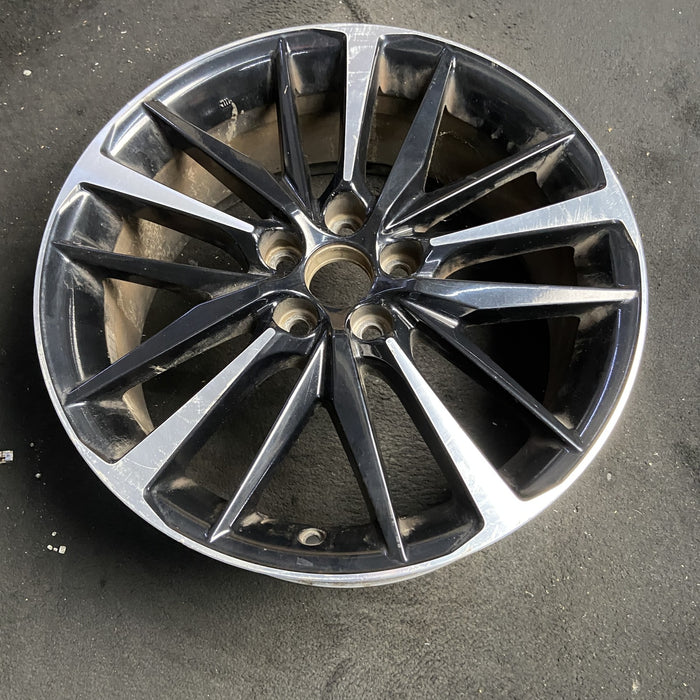 19" CAMRY 18-20 19x8 Original OEM Wheel Rim - MACHINED BLACK - View 7