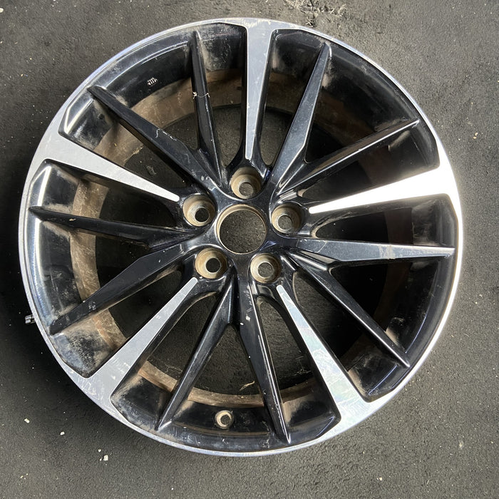 19" CAMRY 18-20 19x8 Original OEM Wheel Rim - MACHINED BLACK - Additional View