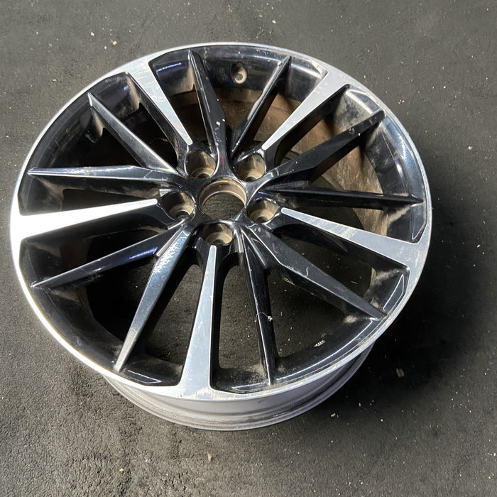 19" CAMRY 18-20 19x8 Original OEM Wheel Rim - MACHINED BLACK - View 8