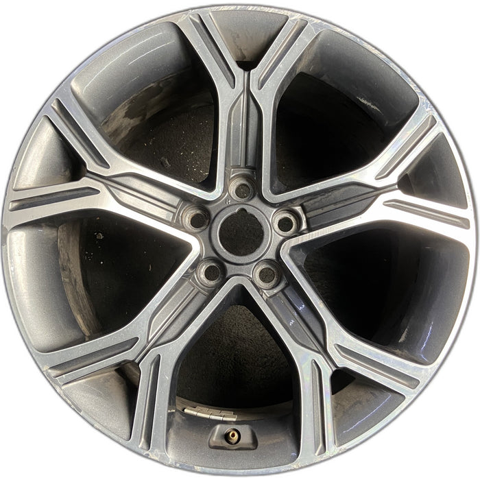 19" STINGER 18-19 19x8.5 Original OEM Wheel Rim - MACHINED CHARCOAL - Front View