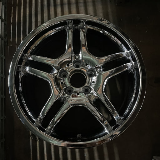 18" MERCEDES CLK 06 209 Type; CLK55, 18x8.5 Original OEM Wheel Rim - CHROME - Additional View
