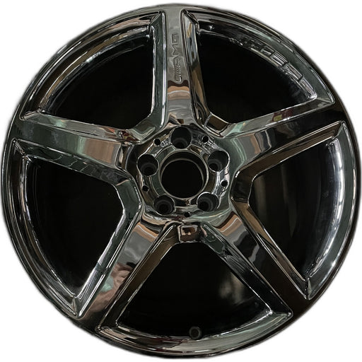 19" MERCEDES S-CLASS 08 230 Type; SL55, 19x8.5, 1 piece Original OEM Wheel Rim - - Front View