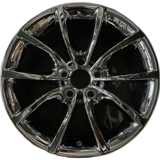 17" BMW 525i 06-07 17x8 , 10 spoke, V spoke design Original OEM Wheel Rim - - Front View