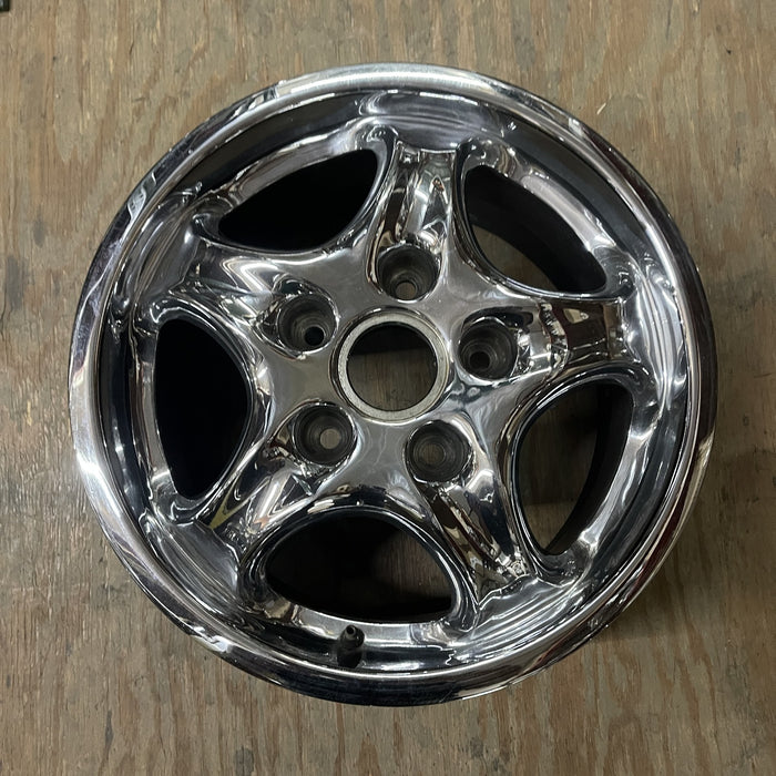 16" PORSCHE 911 95 16x9 Original OEM Wheel Rim - CHROME - Additional View
