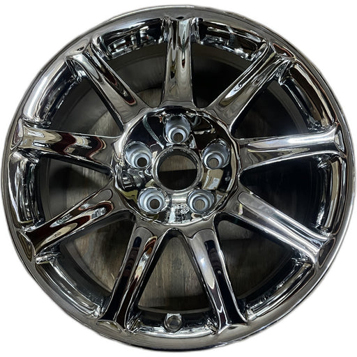17" AUDI A6 04-06 17x7.5 , 9 spoke, exposed lug nuts Original OEM Wheel Rim - - Front View