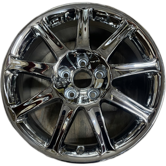 17" AUDI A6 04-06 17x7.5 , 9 spoke, exposed lug nuts Original OEM Wheel Rim - - Front View