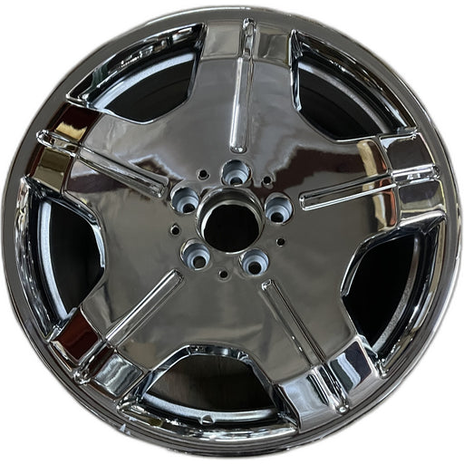 18" MERCEDES CL-CLASS 07 216 Type; CL600, 18x9.5 Original OEM Wheel Rim - CHROME - Front View