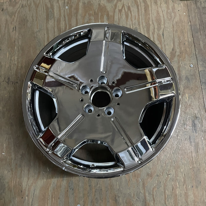 18" MERCEDES CL-CLASS 07 216 Type; CL600, 18x9.5 Original OEM Wheel Rim - CHROME - Additional View