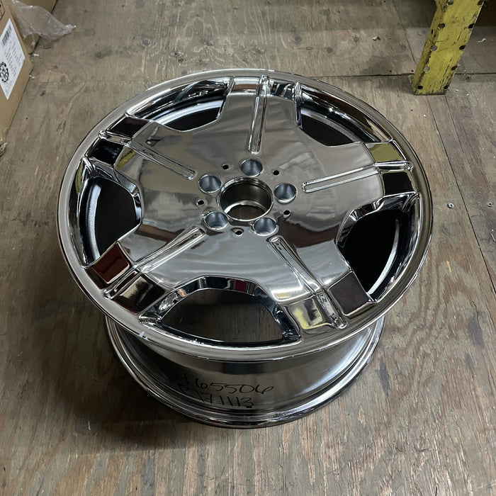 18" MERCEDES CL-CLASS 07 216 Type; CL600, 18x9.5 Original OEM Wheel Rim - CHROME - View 7