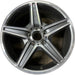 18" MERCEDES CLK 07 209 Type; CLK63, , 18x8 Original OEM Wheel Rim - MACHINED - Front View