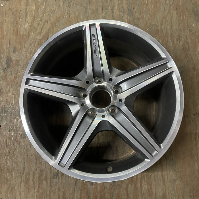 18" MERCEDES CLK 07 209 Type; CLK63, , 18x8 Original OEM Wheel Rim - MACHINED - Additional View