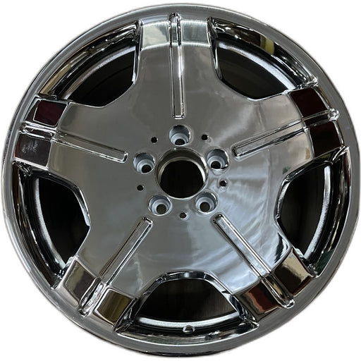 18" MERCEDES CL-CLASS 07 216 Type; CL600, 18x9.5 Original OEM Wheel Rim - CHROME - Front View
