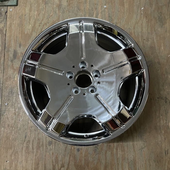 18" MERCEDES CL-CLASS 07 216 Type; CL600, 18x9.5 Original OEM Wheel Rim - CHROME - Additional View