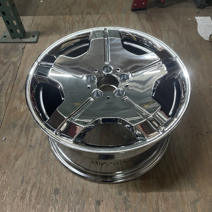 18" MERCEDES CL-CLASS 07 216 Type; CL600, 18x9.5 Original OEM Wheel Rim - CHROME - View 7