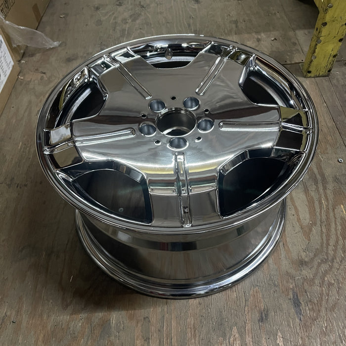 18" MERCEDES CL-CLASS 07 216 Type; CL600, 18x9.5 Original OEM Wheel Rim - CHROME - View 8