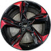 20" CAMARO 19-24 20x9.5, 5 twisted split spoke, black Original OEM Wheel Rim - Front View