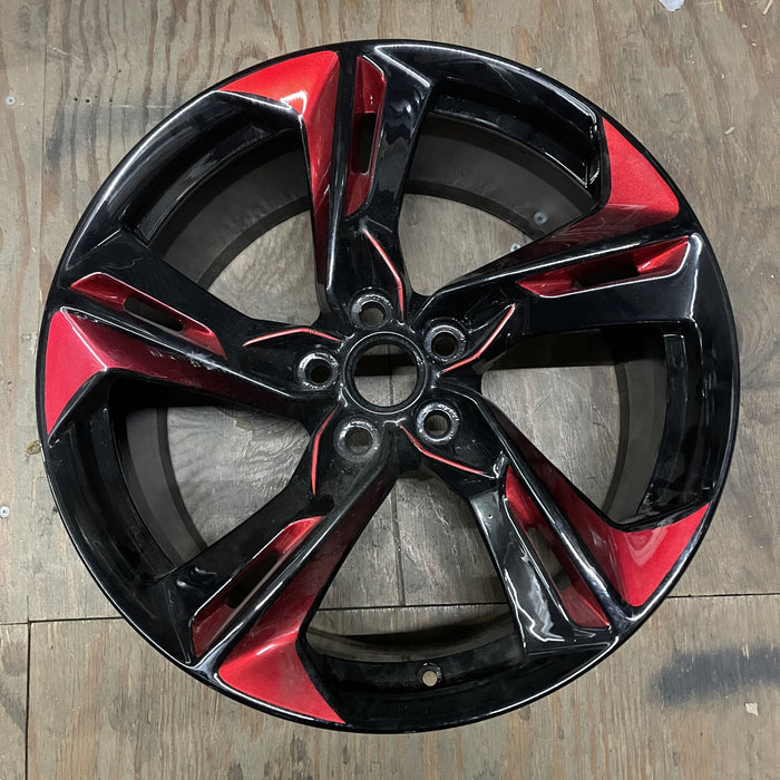 20" CAMARO 19-24 20x9.5, 5 twisted split spoke, black Original OEM Wheel Rim - Additional View