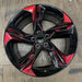 20" CAMARO 19-24 20x9.5, 5 twisted split spoke, black Original OEM Wheel Rim - Additional View